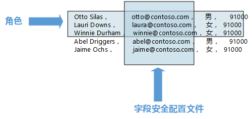 基于角色对比字段级安全性