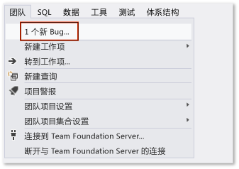 在 Visual Studio 中创建 Bug