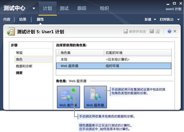 测试设置角色页