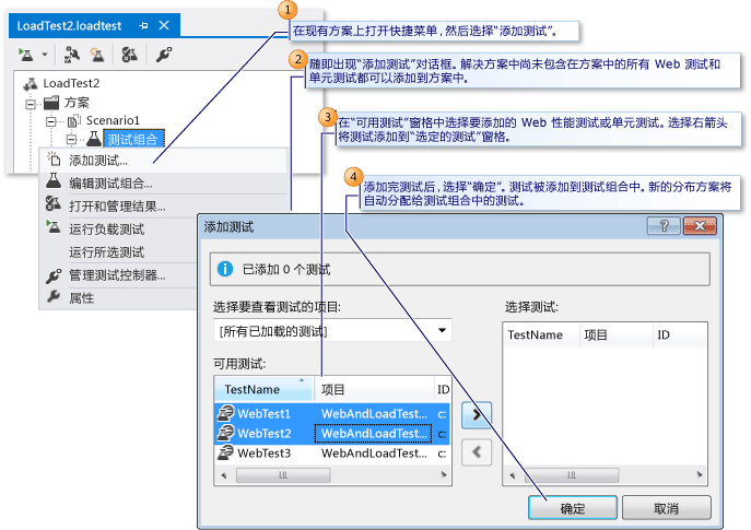 向现有负载测试中添加测试