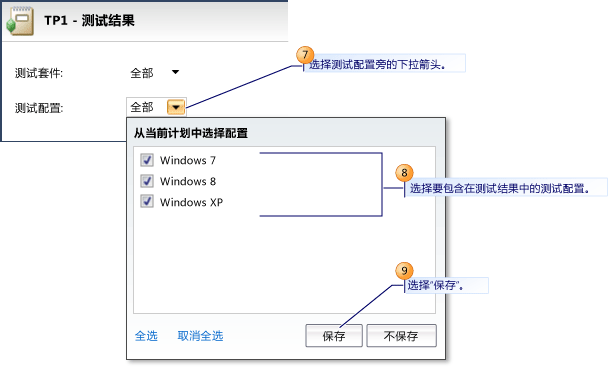 测试结果视图