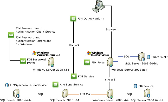 All components separated FIM topology