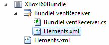 Elements.xml 绑定