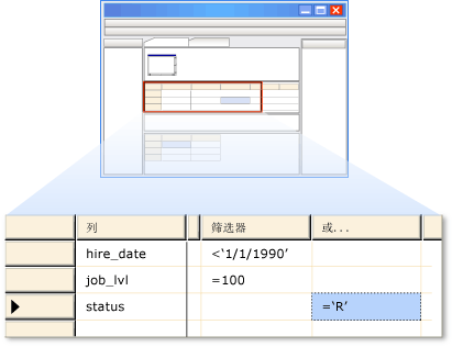 “条件”窗格中的 OR 子句优先级