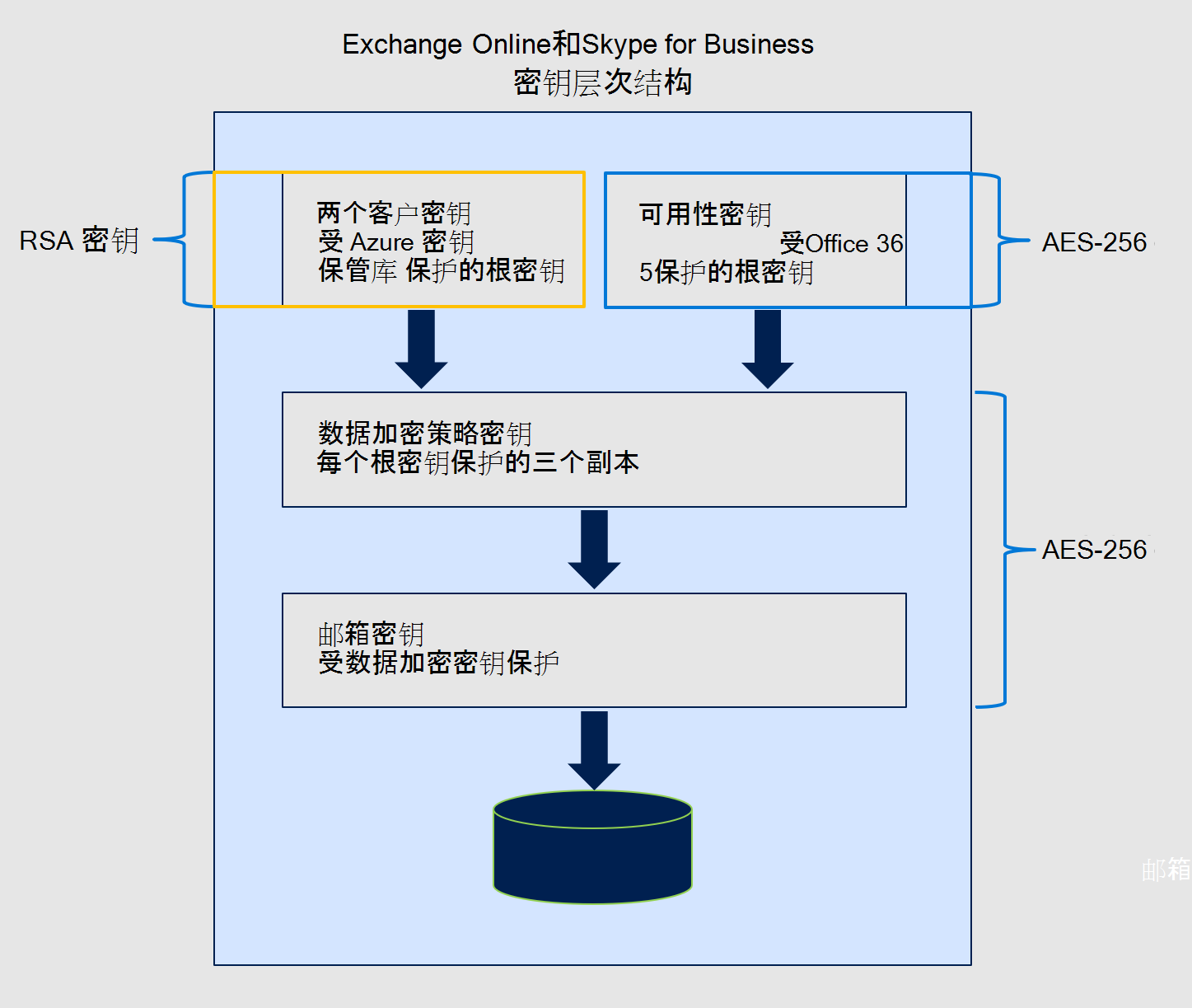 Exchange Online客户密钥的加密密码。