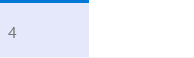 包含数字 4 的蓝色条形