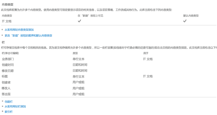 显示 ECM.DocumentLibraries 示例外接程序起始页的屏幕截图，其中“文档模板”下拉框列出了“IT 文档”选项。