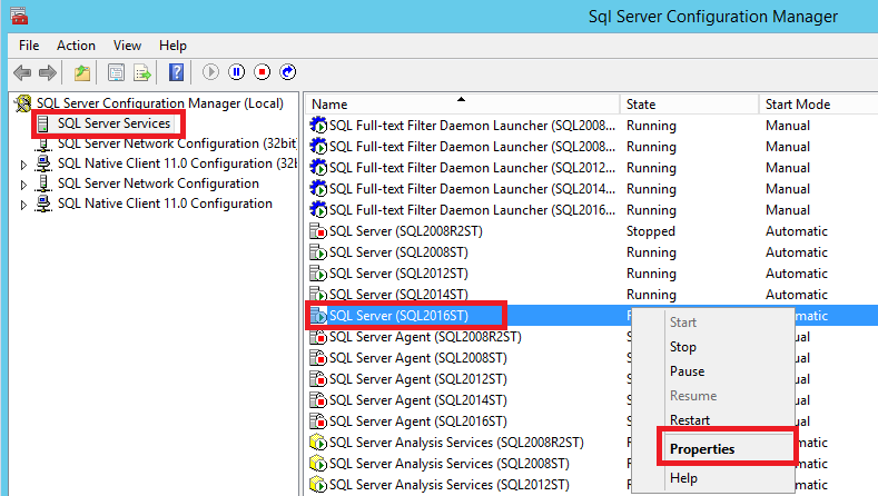 Configuration Manager 服务器属性