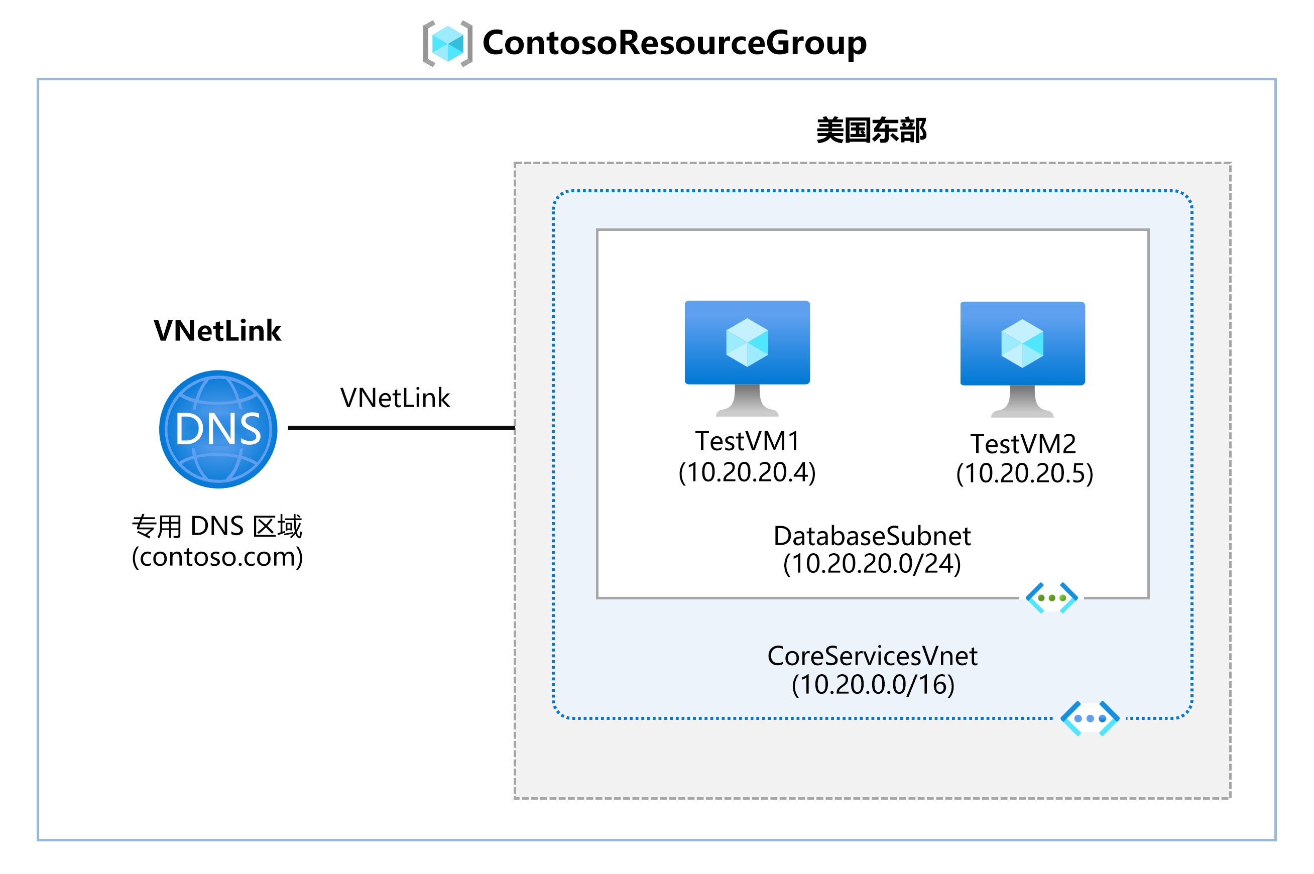 实验室 DNS 体系结构示意图。