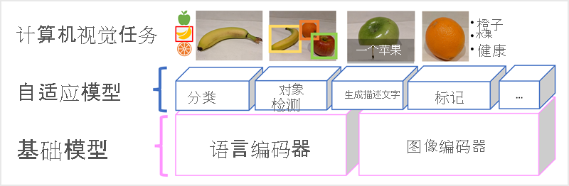 以 Florence 模型作为基础模型并在此基础上构建多个自适应模型的关系图。