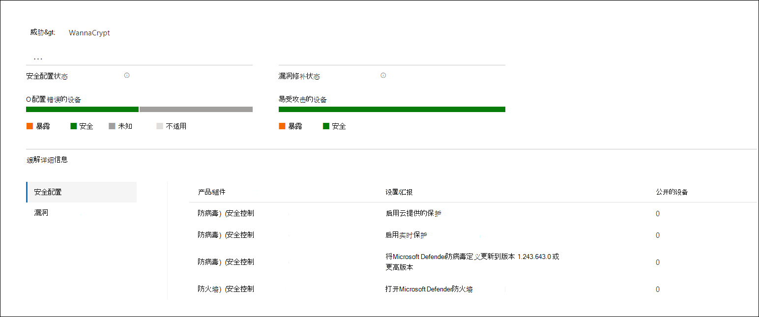 Screenshot of the mitigation section showing secure configuration details.