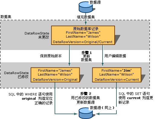 数据集更新的概念图