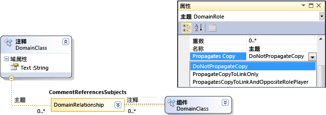 Propagates Copy property of domain role