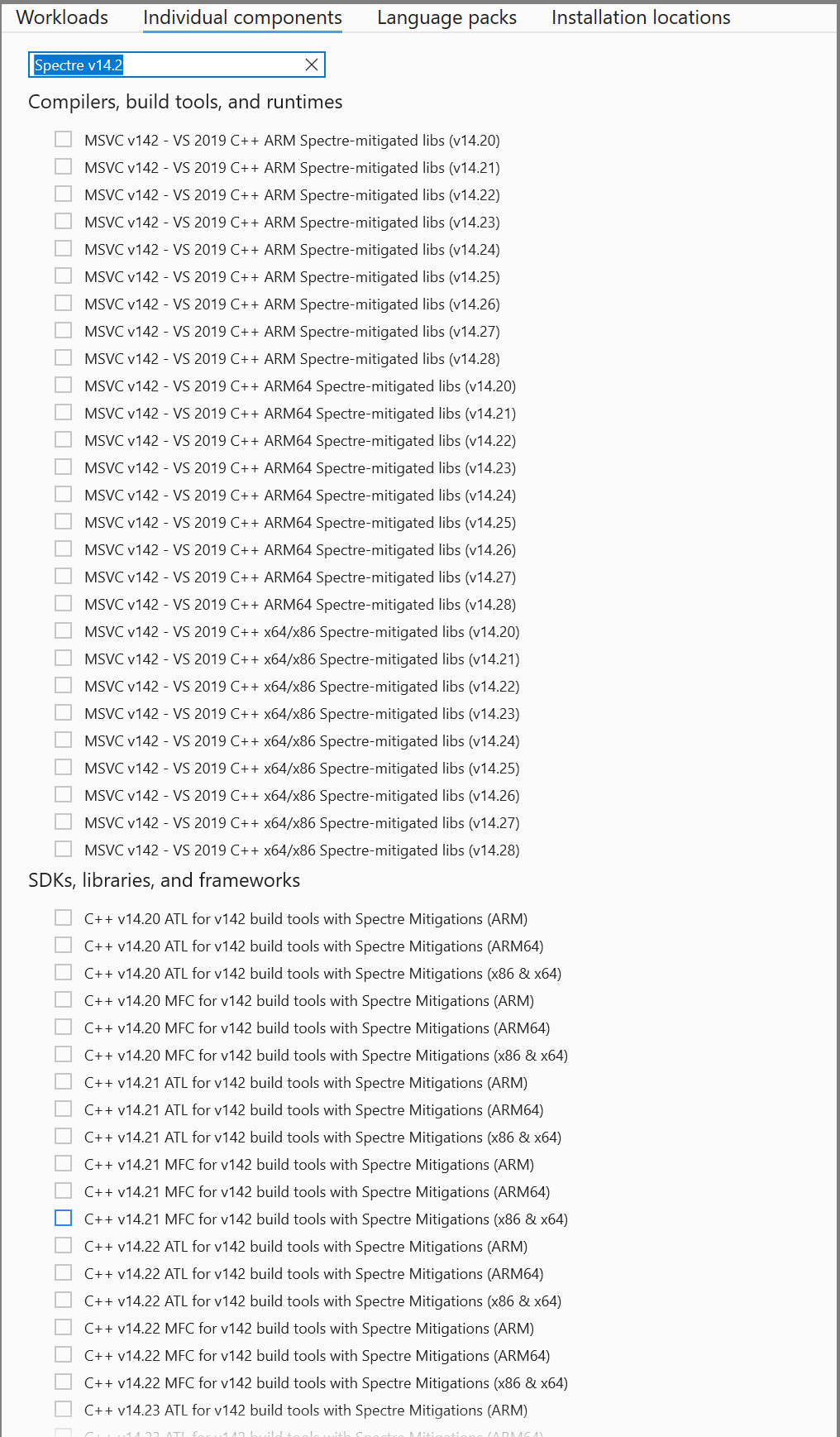 Installing the Spectre mitigations library