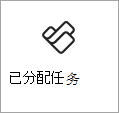 显示仪表板中任务卡的屏幕截图。