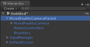 Mixed Reality Camera Parent