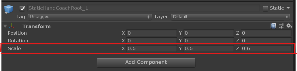 Example: Unity Settings