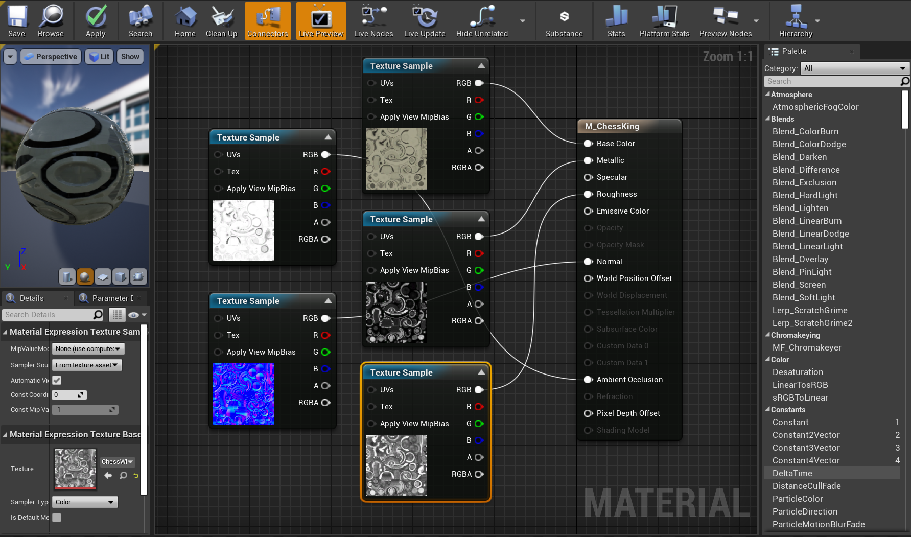 Create the material for the chess king