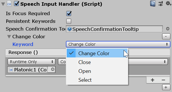 Speech Input handler