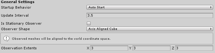 Mesh Observer General Settings Genral settings