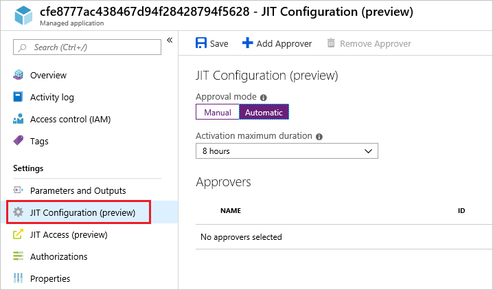 Change access settings