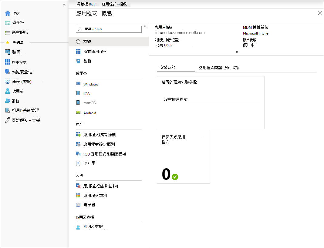 [應用程式] 工作負載窗格