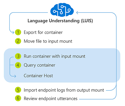 使用 Language Understanding (LUIS) 容器的程序