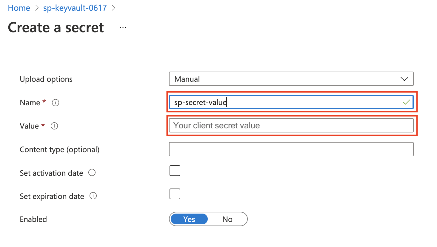 secret2: sp 用戶端密碼