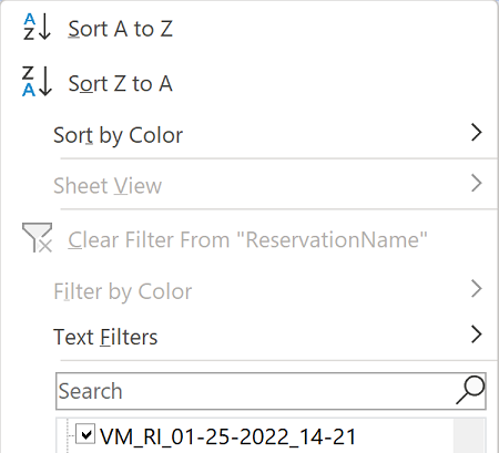 Screenshot showing clear Blanks data.