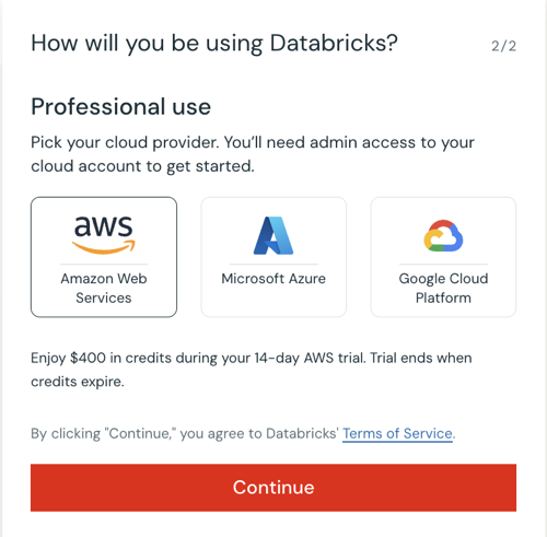 嘗試 Databricks