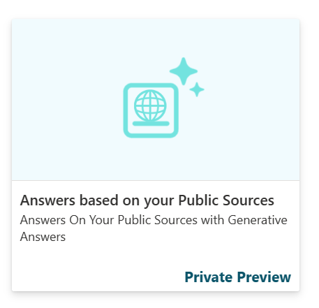 The healthcare agent service Card that shows Answers On Your Public Sources