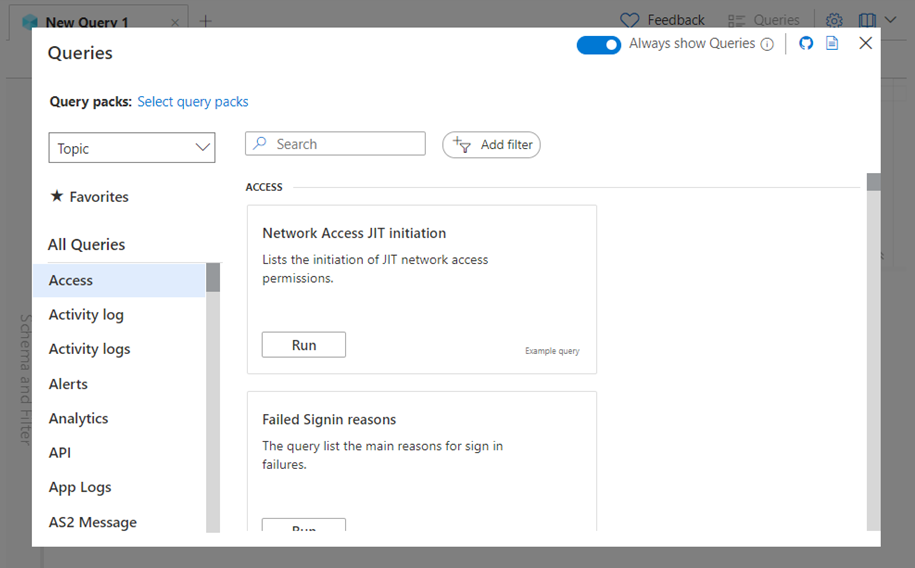 Azure 平台的螢幕擷取畫面。開啟 [記錄]。