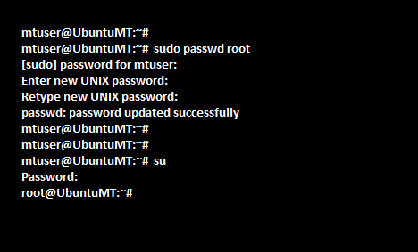 設定 ROOT 用戶密碼