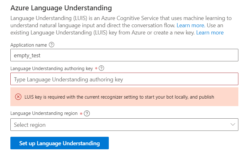 Azure Language Understanding