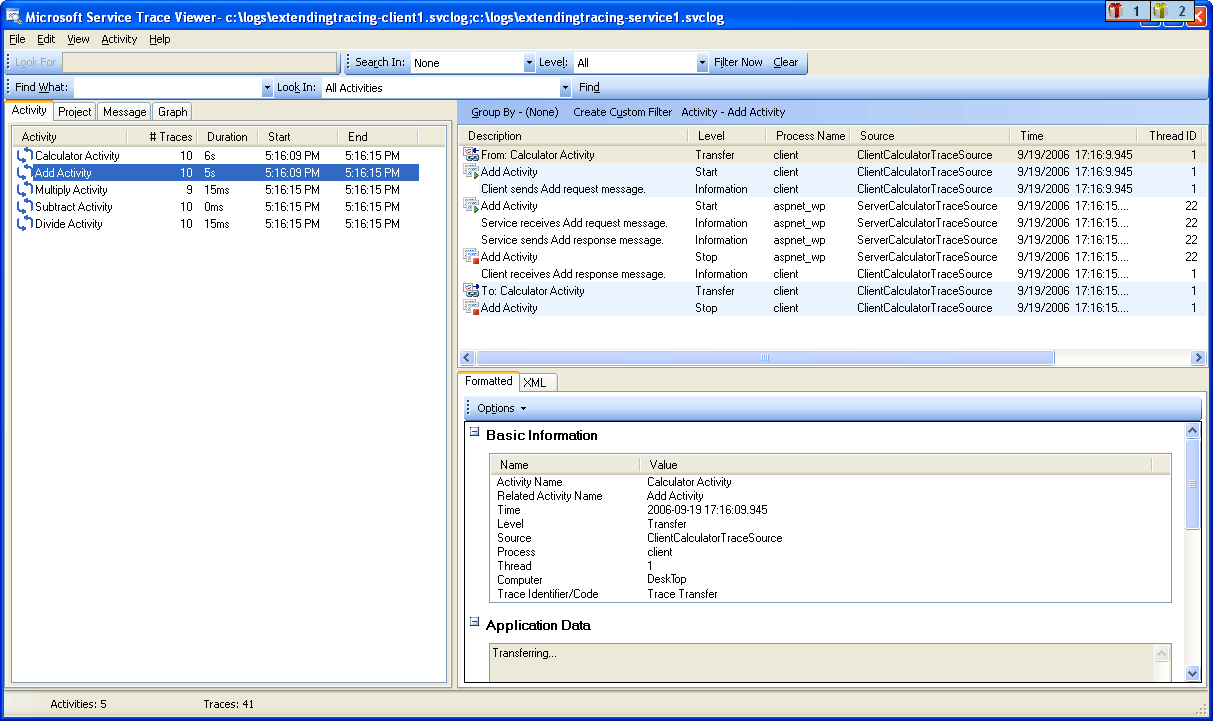 Trace Viewer: Emitting User-code traces