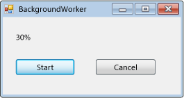 BackgroundWorker 簡單範例 BackgroundWorker