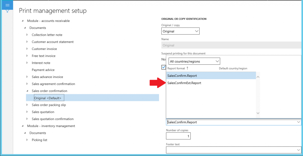 Print Management settings after compilation.