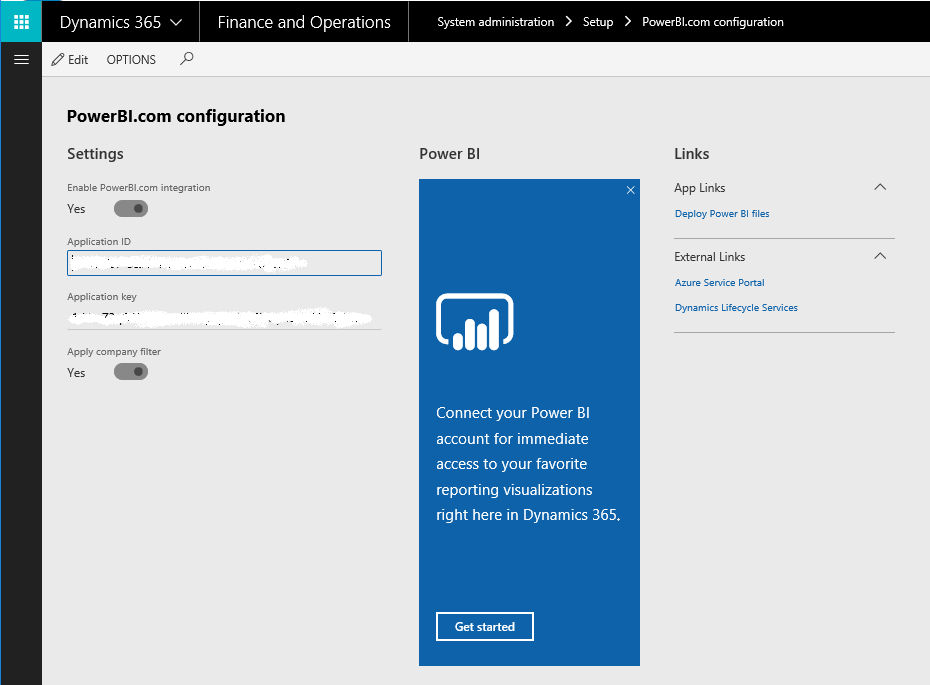 Authorize Power BI.