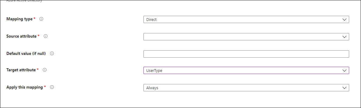 該螢幕擷取畫面顯示新增 UserType 屬性。