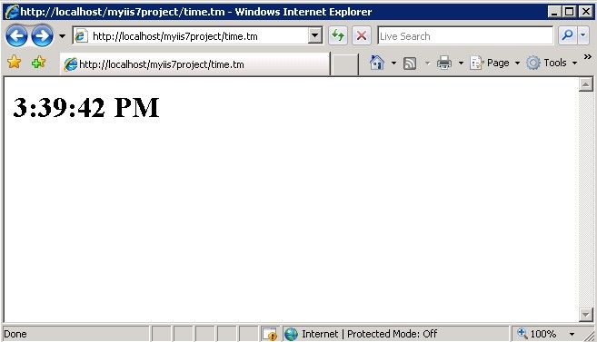 測試 IIS7 處理常式 測試