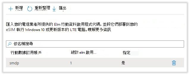 行動數據訂用帳戶集區命名為啟用程式碼範例 csv 檔名。