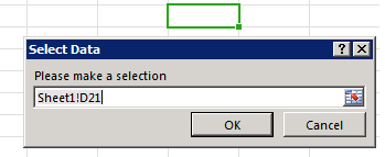 The Select Data dialog.