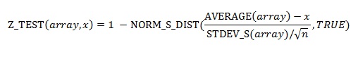 省略 sigma 時的Z_TEST計算