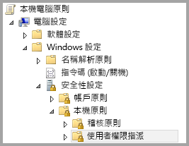 [本機電腦原則] 資料夾結構