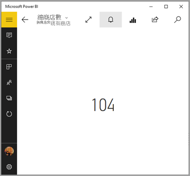 Windows 裝置上的儀表板螢幕擷取畫面，其中顯示具有警示的數目磚。