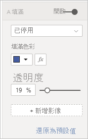 顯示格式化已停用按鈕填滿的螢幕擷取畫面。