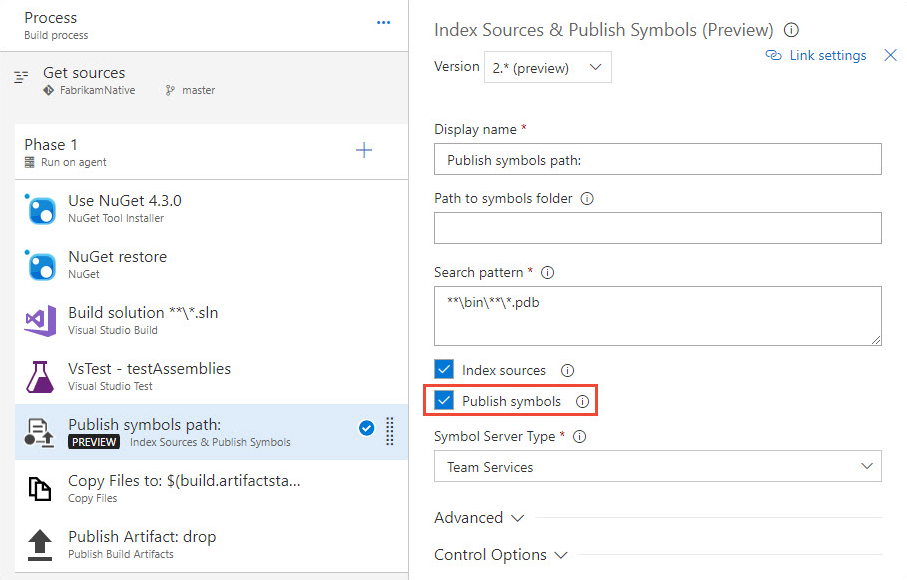 Symbol server task