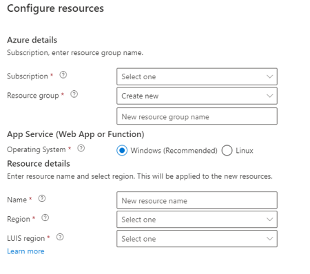 configure resources