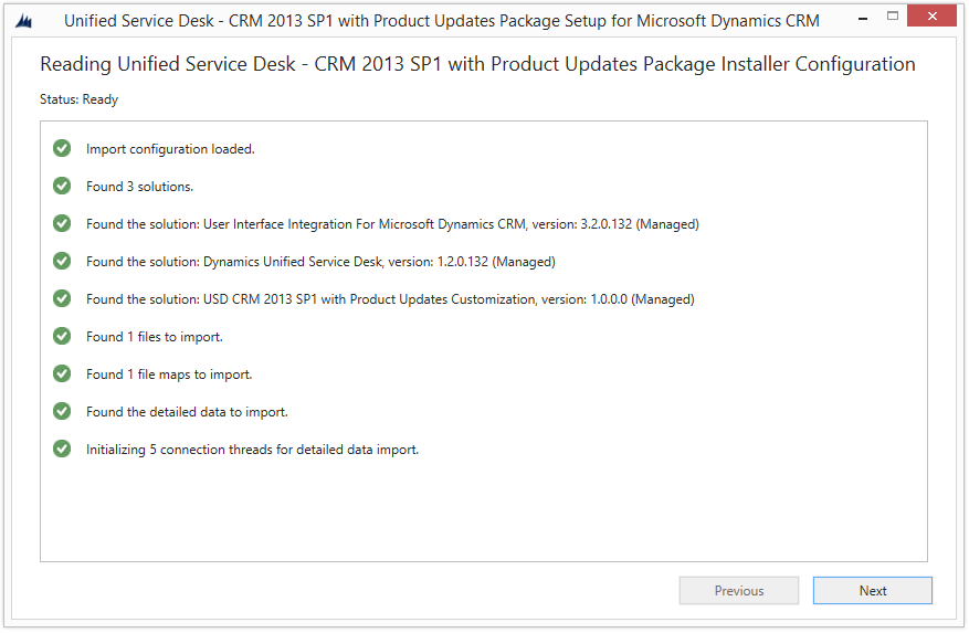 Package validation results