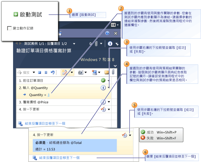 針對資料參數執行反覆項目